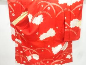 アンティーク　絽絞り露芝模様長襦袢